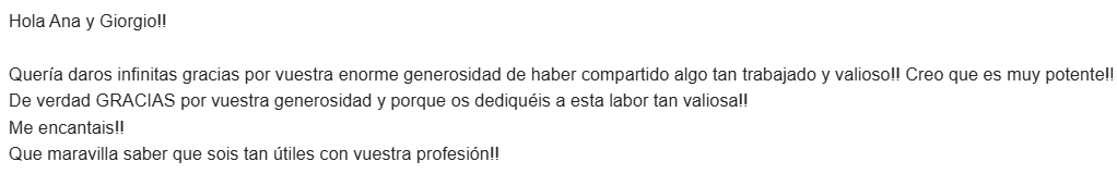 testimonio talleeres